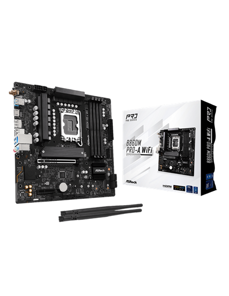Placă de bază ASRock B860M PRO-A WIFI, LGA1851, Intel B860, Micro-ATX