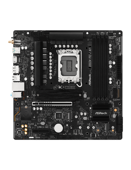 Placă de bază ASRock B860M PRO-A WIFI, LGA1851, Intel B860, Micro-ATX