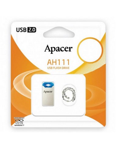 Memorie USB Apacer AH111, 32GB, Argintiu/Albastru