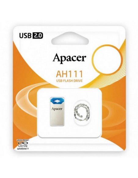 Memorie USB Apacer AH111, 32GB, Argintiu/Albastru