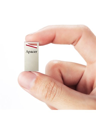 USB Flash накопитель Apacer AH112, 32Гб, Серебристый/Красный