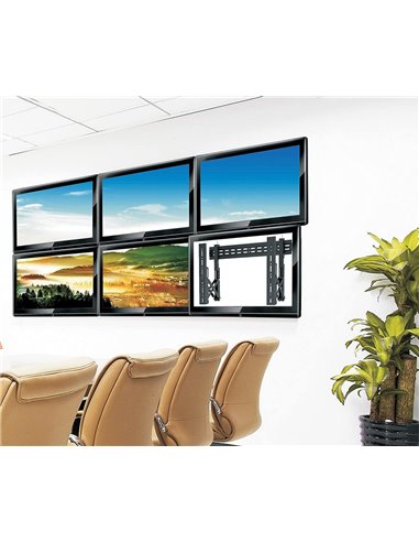 Фиксированное настенное крепление Reflecta PLANO Video Wall 60-6040, Чёрный