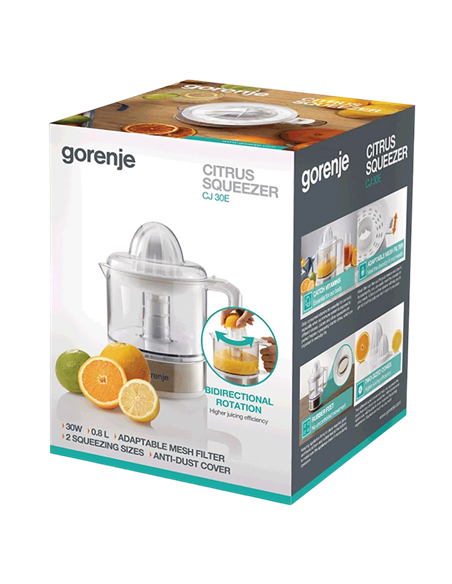Соковыжималка для цитрусовых Gorenje CJ30E, Белый | Бронзовый