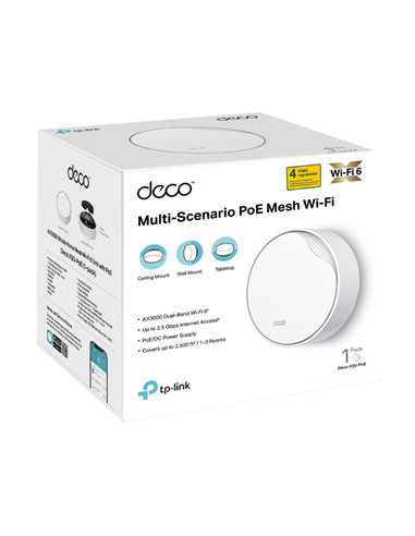 Router fără fir TP-LINK Deco X50-PoE(1-pack), , Alb