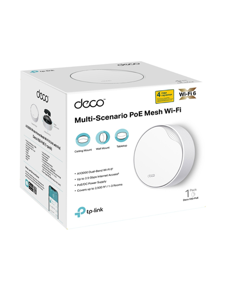 Беспроводной маршрутизатор TP-LINK Deco X50-PoE(1-pack), , Белый