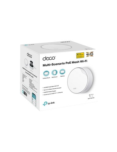 Беспроводной маршрутизатор TP-LINK Deco X50-PoE(1-pack), , Белый