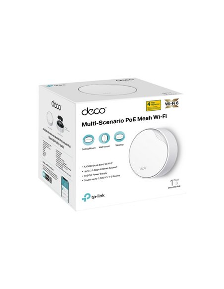 Беспроводной маршрутизатор TP-LINK Deco X50-PoE(1-pack), , Белый