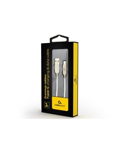 Кабель для зарядки и синхронизации Cablexpert CC-USB2R-AMCM-2M-W, USB Type-A/USB Type-C, 2м, Белый 2