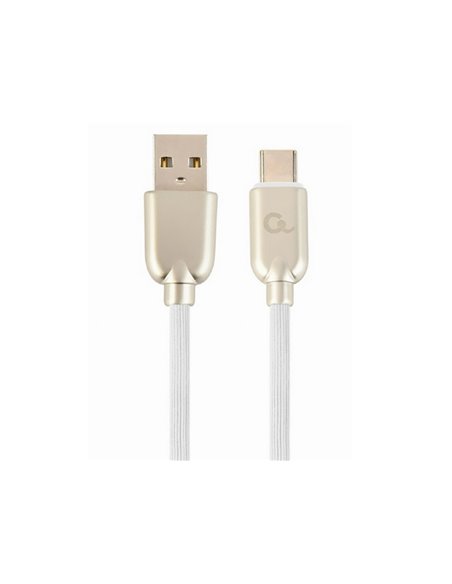 Cablu încărcare și sincronizare Cablexpert CC-USB2R-AMCM-2M-W, USB Type-A/USB Type-C, 2m, Alb