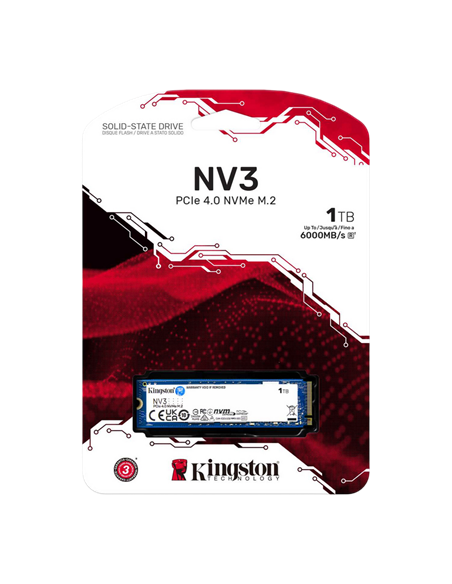 Накопитель SSD Kingston NV3, 1024Гб, SNV3S/1000G