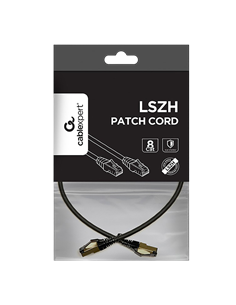 Patch cord Cablexpert PP8-LSZHCU-BK-0.5M, Cat8 S/FTP, 0,5m, Negru 2