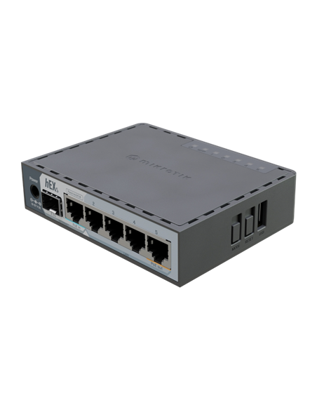 Маршрутизатор MikroTik E60iUGS  hEX S, Черный