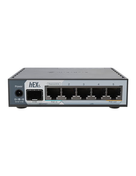 Маршрутизатор MikroTik E60iUGS  hEX S, Черный