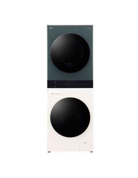 Стирально-сушильная машина LG WT1210EGF, 12кг, Зелёный | Бежевый