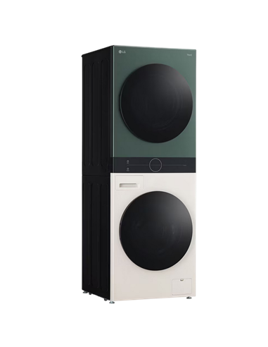 Стирально-сушильная машина LG WT1210EGF, 12кг, Зелёный | Бежевый