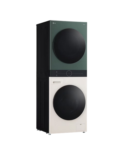 Стирально-сушильная машина LG WT1210EGF, 12кг, Зелёный | Бежевый
