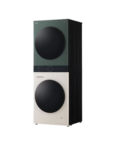 Стирально-сушильная машина LG WT1210EGF, 12кг, Зелёный | Бежевый