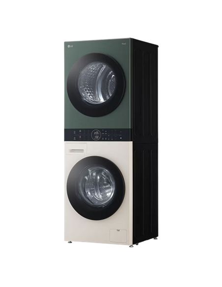 Стирально-сушильная машина LG WT1210EGF, 12кг, Зелёный | Бежевый