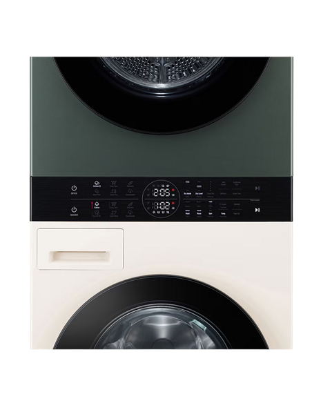 Стирально-сушильная машина LG WT1210EGF, 12кг, Зелёный | Бежевый