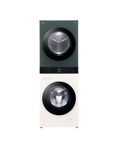Стирально-сушильная машина LG WT1210EGF, 12кг, Зелёный | Бежевый