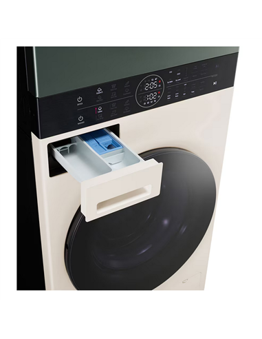 Стирально-сушильная машина LG WT1210EGF, 12кг, Зелёный | Бежевый