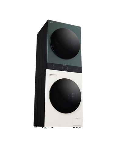 Стирально-сушильная машина LG WT1210EGF, 12кг, Зелёный | Бежевый