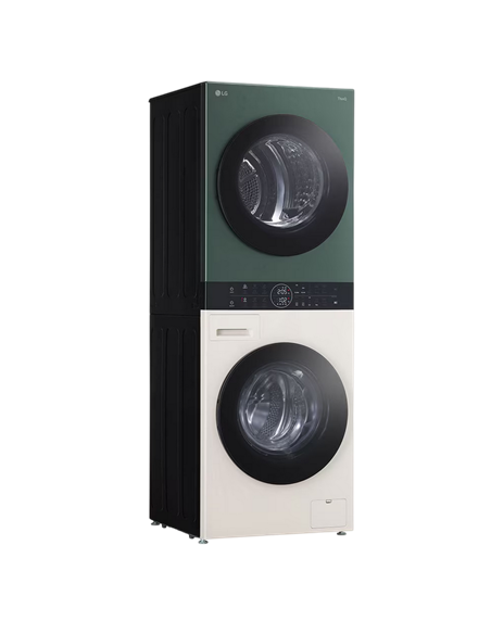 Стирально-сушильная машина LG WT1210EGF, 12кг, Зелёный | Бежевый