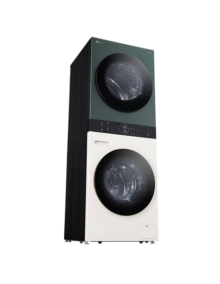 Стирально-сушильная машина LG WT1210EGF, 12кг, Зелёный | Бежевый