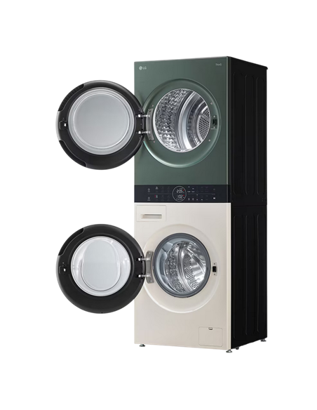Стирально-сушильная машина LG WT1210EGF, 12кг, Зелёный | Бежевый