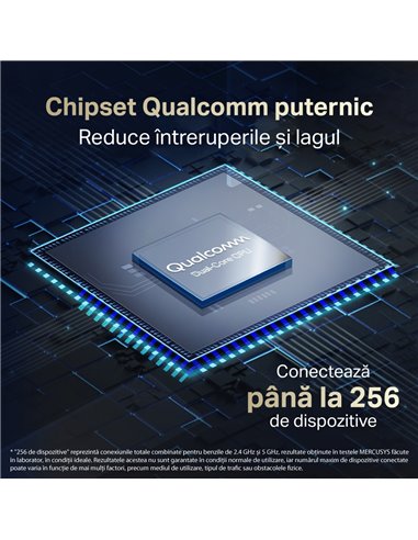 Router fără fir MERCUSYS MR80X, Negru