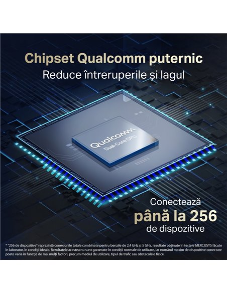 Router fără fir MERCUSYS MR80X, Negru