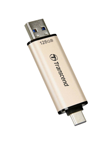 USB Flash накопитель Transcend JetFlash 930C, 128Гб, Золотистый