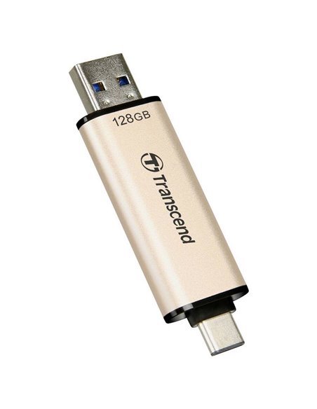 USB Flash накопитель Transcend JetFlash 930C, 128Гб, Золотистый