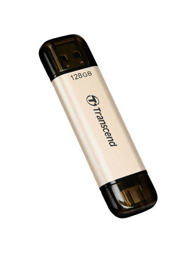 USB Flash накопитель Transcend JetFlash 930C, 128Гб, Золотистый