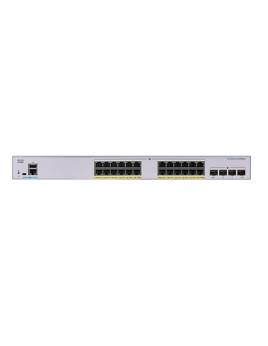 Сетевой коммутатор Cisco CBS350-24P-4X, 24x 10/100/1000 Мбит/с, 4x SFP+