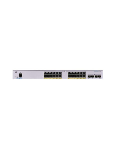 Сетевой коммутатор Cisco CBS350-24P-4X, 24x 10/100/1000 Мбит/с, 4x SFP+