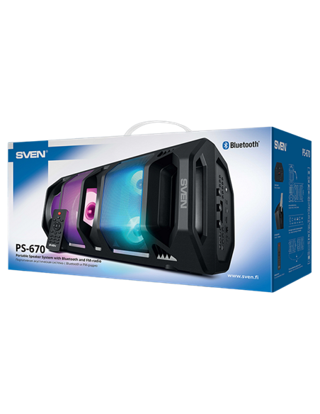 Boxă portabilă SVEN PS-670, Negru