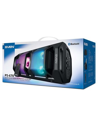 Boxă portabilă SVEN PS-670, Negru
