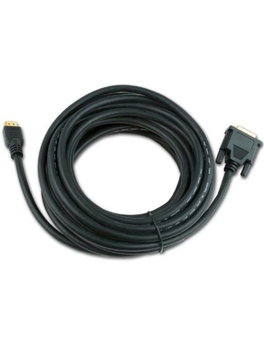Видео кабель Cablexpert CC-HDMI-DVI-7.5MC, HDMI (M) - DVI-I (M), 7,5м, Чёрный