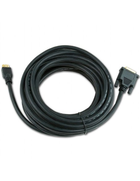Видео кабель Cablexpert CC-HDMI-DVI-7.5MC, HDMI (M) - DVI-I (M), 7,5м, Чёрный