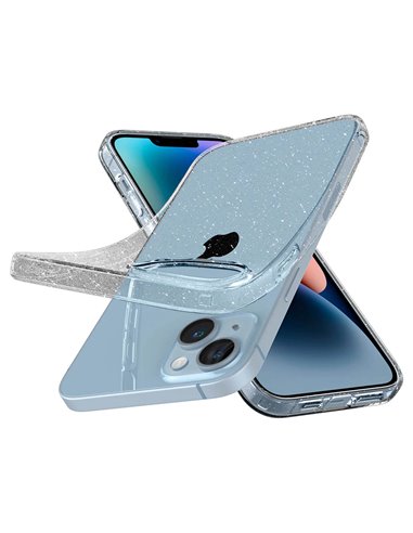 Чехол Spigen iPhone 14 Plus Liquid Crystal Glitter, Прозрачный