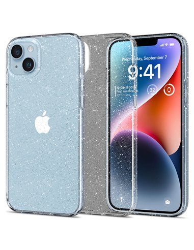 Чехол Spigen iPhone 14 Plus Liquid Crystal Glitter, Прозрачный