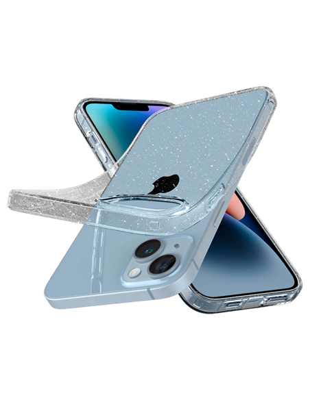 Чехол Spigen iPhone 14 Plus Liquid Crystal Glitter, Прозрачный