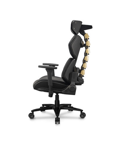 Scaun Gaming Cougar Terminator Elite, PU Piele, Negru | Auriu