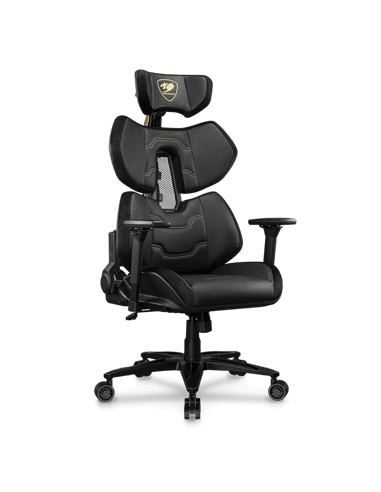 Scaun Gaming Cougar Terminator Elite, PU Piele, Negru | Auriu