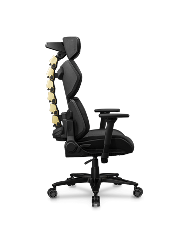 Scaun Gaming Cougar Terminator Elite, PU Piele, Negru | Auriu