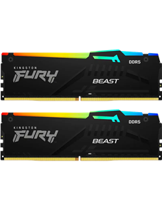 Memorie RAM Kingston FURY Beast RGB, DDR5 SDRAM, 6000 MHz, 16GB, KF560C30BBEAK2-16 2
