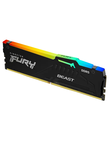 Memorie RAM Kingston FURY Beast RGB, DDR5 SDRAM, 6000 MHz, 16GB, KF560C30BBEAK2-16