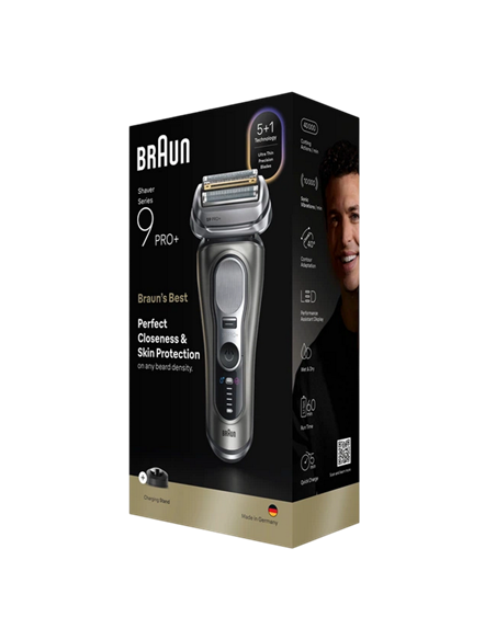 Электробритва мужская Braun Series 9 Pro+ 9615s, Серебристый