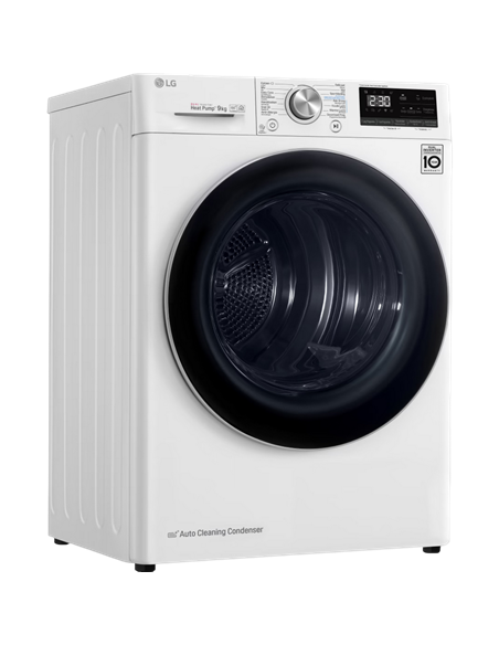 Uscător de rufe LG RH80V9AV3N, 8kg, Alb